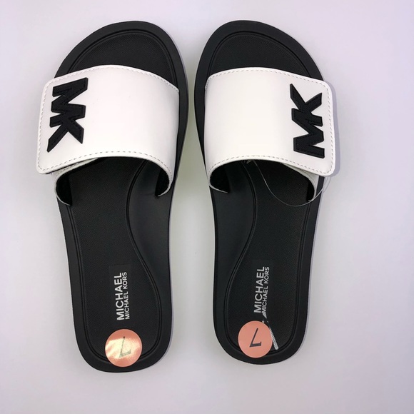 Michael Kors Shoes - Michael Kors Slides Sandals Size 7 Mk Logo